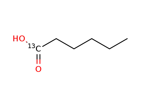 Molecular Structure of 58454-07-2 (CAPROIC ACID-1-13C)