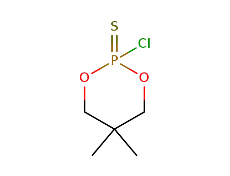 Molecular Structure of 873-98-3 (2-Chloro-5,5-dimethyl-1,3,2-dioxaphosphorinane 2-sulfide)