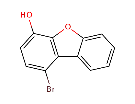 Molecular Structure of 873974-43-7 (1-bromo-dibenzofuran-4-ol)