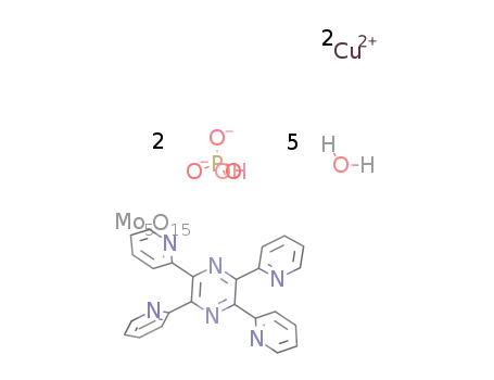 [(Cu2(tetra-2-pyridylpyrazine)(H2O)3)Mo5O15(HPO4)2]*2H2O