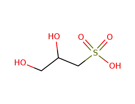 Molecular Structure of 10296-76-1 (2,3-dihydroxypropanesulphonic acid)