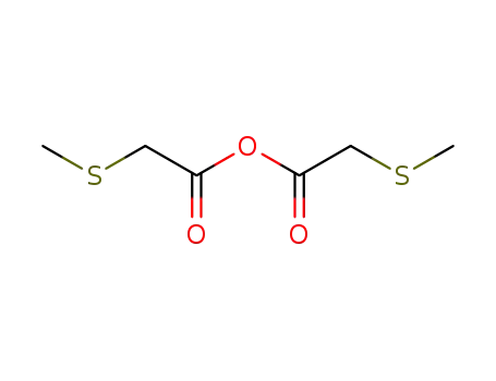 Molecular Structure of 63521-90-4 (Acetic acid, (methylthio)-, anhydride)
