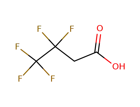 Molecular Structure of 380-60-9 (Butanoic acid, 3,3,4,4,4-pentafluoro-)