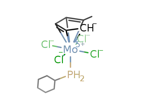 (cyclohexylphosphane)(methylcyclopentadienyl)molybdenium tetrachloride