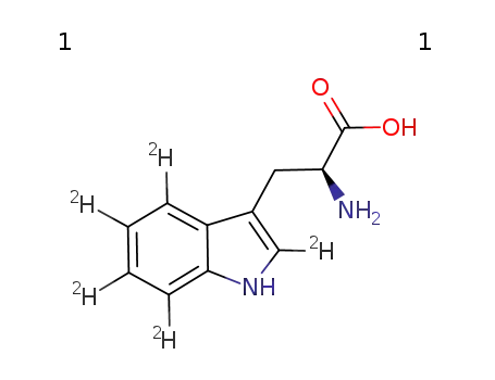 L-[2,4,6,5,6,7-(2)H5]-tryptophan radical cation