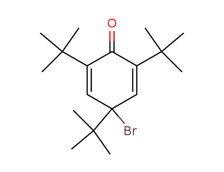 Molecular Structure of 1988-75-6 (4-bromo-246-tri-tert-butyl-25-cyclohexadienone)