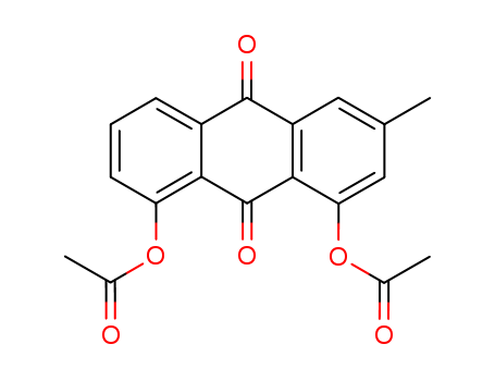 (8-acetyloxy-3-methyl-9,10-dioxo-anthracen-1-yl) acetate cas  18713-45-6