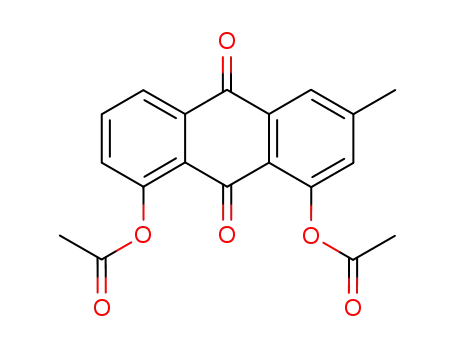 Molecular Structure of 18713-45-6 (3-methyl-9,10-dioxo-9,10-dihydroanthracene-1,8-diyl diacetate)