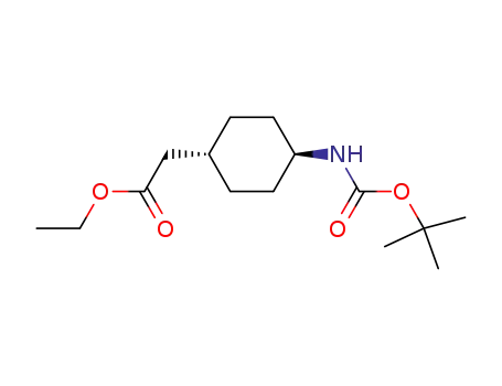 trans 2-{1-[4-(N-(tert-butoxycarbonyl))amino]cyclohexyl}ethyl acetate