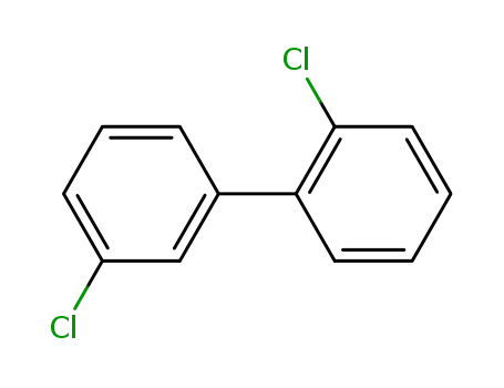Molecular Structure of 25569-80-6 (2,3'-DICHLOROBIPHENYL)