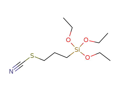 Molecular Structure of 34708-08-2 (3-Thiocyanatopropyltriethoxysilane)