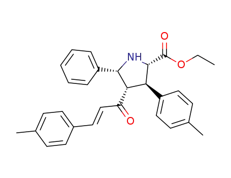 ethyl 5-phenyl-3-(p-tolyl)-4-((E)-3-p-tolylacryloyl)pyrrolidine-2-carboxylate