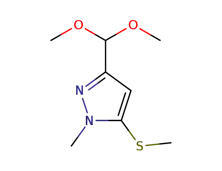 3-(dimethoxymethyl)-1-methyl-5-(methylthio)-1H-pyrazole