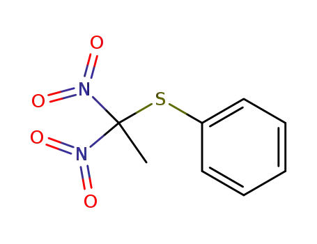 Molecular Structure of 37771-53-2 (Benzene, [(1,1-dinitroethyl)thio]-)