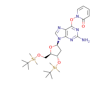 3',5'-bis-O-(tert-butyldimethylsilyl)-O6-(2-oxopyridin-1(2H)-yl)-2'-deoxyguanosine