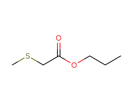 Molecular Structure of 103222-13-5 (Propyl 2-(Methylthio)acetate)