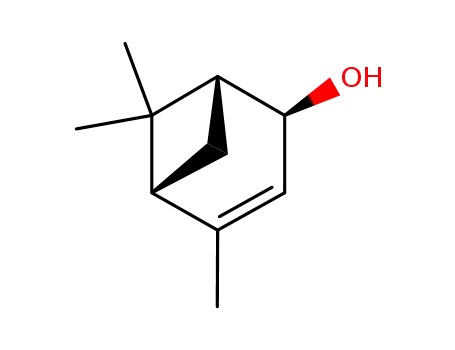 Molecular Structure of 22339-08-8 ([1R-(1alpha,2alpha,5alpha)]-4,6,6-trimethylbicyclo[3.1.1]hept-3-en-2-ol)