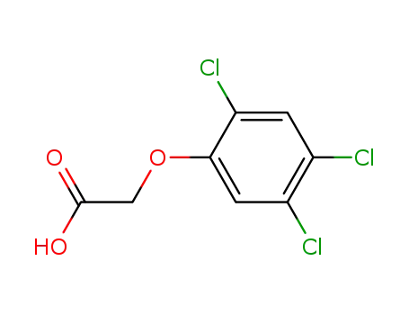 Molecular Structure of 93-76-5 ((2,4,5-Trichlorophenoxy)acetic acid)
