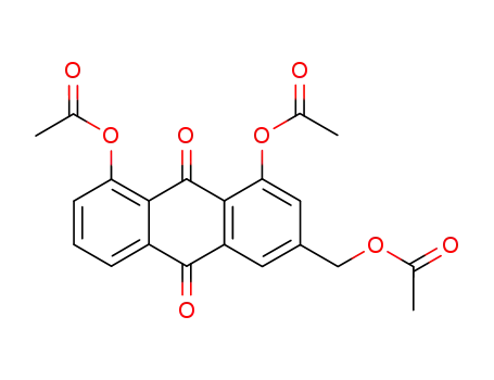 Molecular Structure of 25395-11-3 (Triacetyl Aloe-emodin (Impurity A))