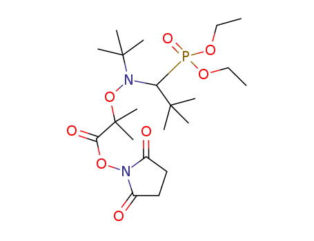 2-methyl-2-[N-tert-butyl-N-(1-diethoxyphosphoryl-2,2-dimethylpropyl)aminoxy]-N-propionyloxysuccinimide
