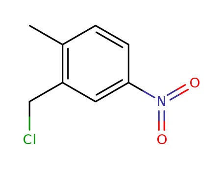 Molecular Structure of 58966-24-8 (2-(Chloromethyl)-1-methyl-4-nitrobenzene)