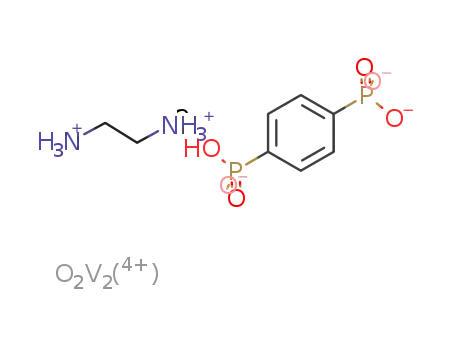 [1,2-ethylenediammonium][V2O2(1,4-phenyldiphosphonic acid(-3H))2]