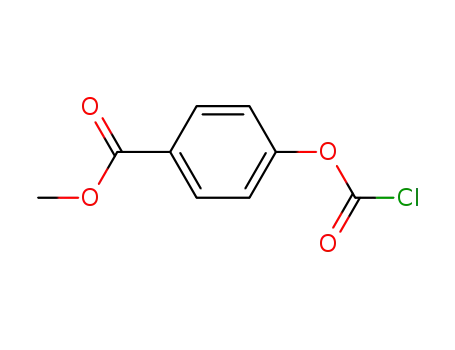 Molecular Structure of 31140-40-6 (4-METHOXYCARBONYLPHENYL CHLOROFORMATE)