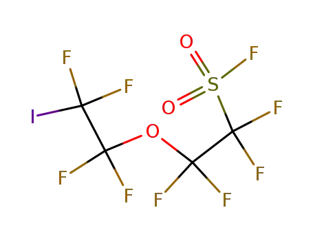 Molecular Structure of 66137-74-4 (5-IODOOCTAFLUORO-3-OXAPENTANESULFONYL FLUORIDE)
