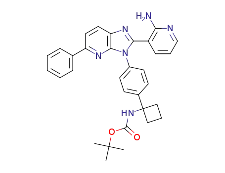 tert-butyl (1-(4-(2-(2-aminopyridin-3-yl)-5-phenyl-3H-imidazo[4,5-b]pyridin-3-yl)phenyl)cyclobutyl)carbamate
