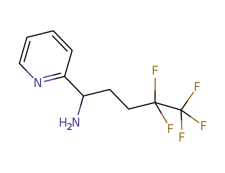 4,4,5,5,5-pentafluoro-1-(pyridin-2-yl)pentan-1-amine