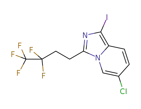 6-chloro-1-iodo-3-(3,3,4,4,4-pentafluorobutyl)imidazo[1,5-a]pyridine