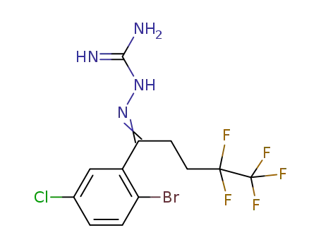 2-[1-(2-bromo-5-chlorophenyl)-4,4,5,5,5-pentafluoropentylidene]hydrazinecarboximidamide