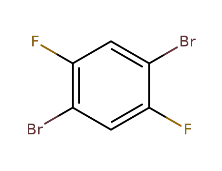 Molecular Structure of 327-51-5 (1,4-Dibromo-2,5-difluorobenzene)