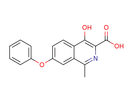 1-methyl-4-hydroxy-7-phenoxyisoquinoline-3-carboxylic acid