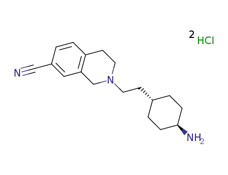 2-(2-(trans-4-aminocyclohexyl)ethyl)-1,2,3,4-tetrahydroisoquinoline-7-carbonitrile dihydrochloride