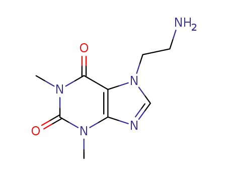 Molecular Structure of 35206-02-1 (7-(2-aminoethyl)-3,7-dihydro-1,3-dimethyl-1H-purine-2,6-dione)