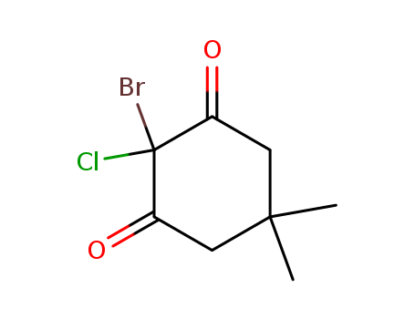 1,3-Cyclohexanedione, 2-bromo-2-chloro-5,5-dimethyl-