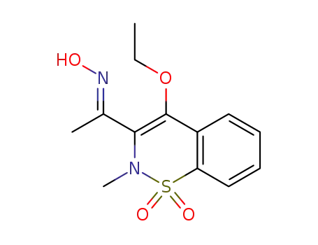 (E)-4-ethoxy-3-(1-(hydroxyimino)ethyl)-2-methyl-2H-benzo[e][1,2]thiazine 1,1-dioxide