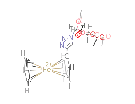 2-deoxy-2-(4-ferrocenyl-1H-1,2,3-triazol-1-yl)-1,3,4,6-tetra-O-acetyl-α-D-mannopyranose