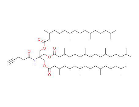 2-(pent-4-ynamido)-2-(((3,7,11,15-tetramethylhexadecanoyl)oxy)methyl)propane-1,3-diyl bis(3,7,11,15-tetramethylhexadecanoate)