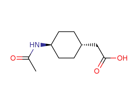 Cyclohexaneacetic acid, 4-(acetylamino)-, trans-