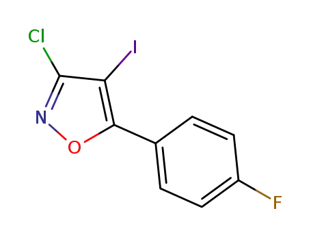 3-chloro-4-iodo-5-(4-fluorophenyl)isoxazole