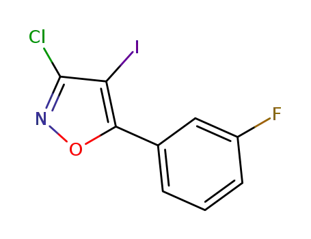 3-chloro-4-iodo-5-(3-fluorophenyl)isoxazole