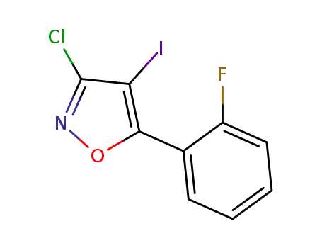 3-chloro-4-iodo-5-(2-fluorophenyl)isoxazole