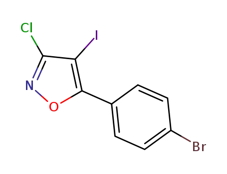 3-chloro-4-iodo-5-(4-bromophenyl)isoxazole