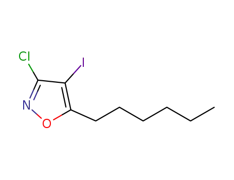 3-chloro-4-iodo-5-heptylisoxazole