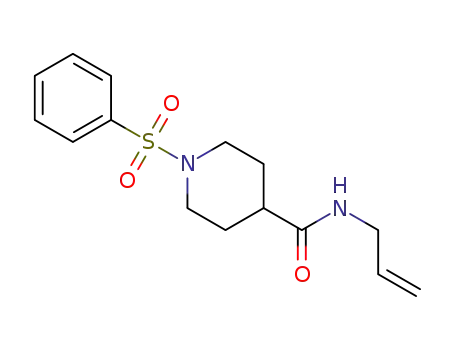 1-benzenesulfonyl piperidine-4-carboxylic acid allylamide