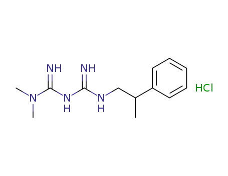 N-1-(2-phenyl)propane-N-5-dimethylbiguanide hydrochloride