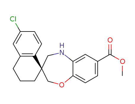 (S)-methyl 6’-chloro-3’,4,4’,5-tetrahydro-2H,2’H-spiro[benzo[b][1,4] oxazepine-3,1‘-naphthalene]-7-carboxylate