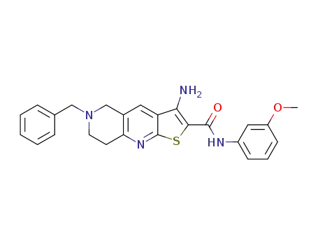 3-amino-6-benzyl-N-(3'-methoxyphenyl)-5,6,7,8-tetrahydrothieno[2,3-b][1,6]naphthyridine-2-carboxamide